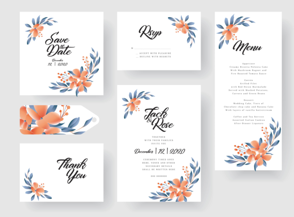 Floral Wedding Invitation Card: A Versatile Design Asset for Crafters and Handmade Sellers