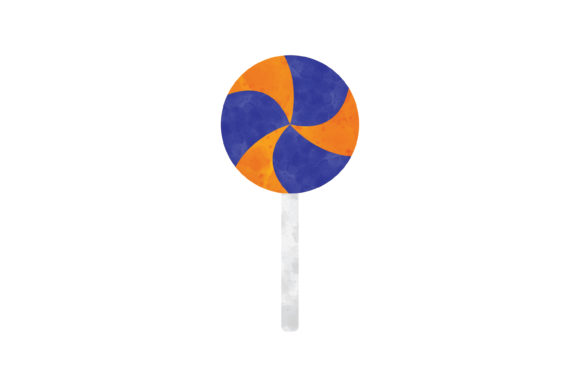 Halloween Watercolor Icon Lollipop for Crafters & Etsy Sellers