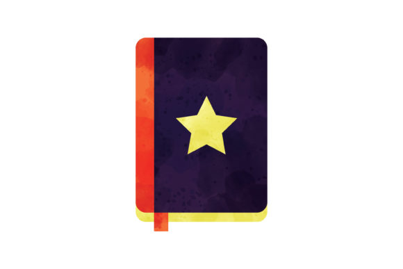 Halloween Watercolor Icon Magic Book for Seasonal Branding