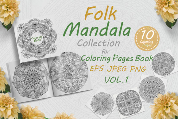 Mandalas with Folk Style Ornaments Vol-1: A Visual Designer’s Review for Bloggers and Publishers