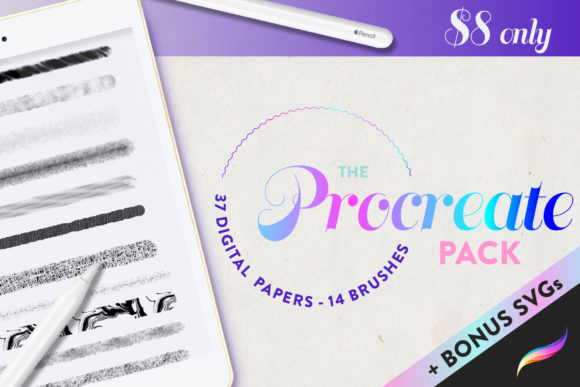 Procreate Bundle Pack Texture Digital: Creative Brushes for Brand-Forward Visuals