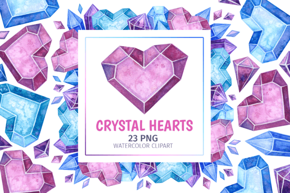 Valentines Day Clipart: Crystal Hearts Review for Real Embroidery Projects