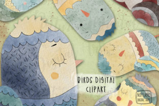 Watercolor Bird Clipart for Crafts