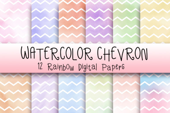 Watercolor Chevron Background: A Fresh Pattern for Lifestyle and Creative Blogs