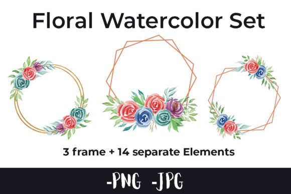 Watercolor Flower Frame Set: A Crafts Designer’s Review for Real Client Projects